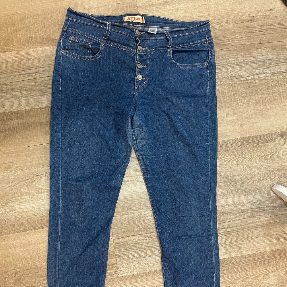 Judy Blue Button Fly Jeans, Size 15